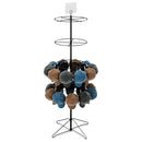 Floor Display with Four 16" Diameter Ring Tiers for Hanging Merchandise
