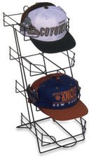 4-Pocket Countertop Display Rack for Baseball Caps