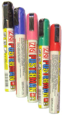 Rain Resistant Markers for WHITE Write-On/Wash-Off Markerboard Sign Panels (PACK OF 5)
