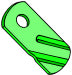 Welding Tab 1-3/4" L, 3/16" Hole