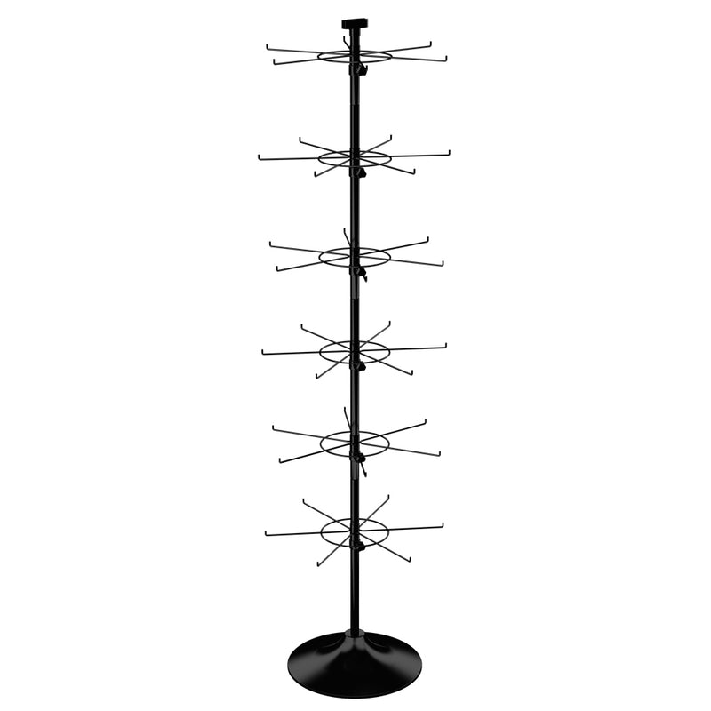 36-Hook Floor Display for Merchandise up to 5" Wide (Round Base)