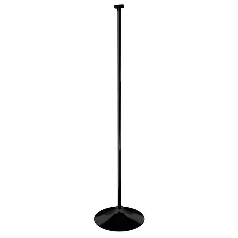 Medium-Duty 16" Diameter Plastic Floor Base with Display Tubes (Black)