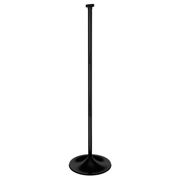 Heavy-Duty 17.5" Diameter Plastic Floor Base with Display Tubes (Black)