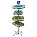 24-Hook Economical Floor Display for Hanging Merchandise up to 7.25" Wide