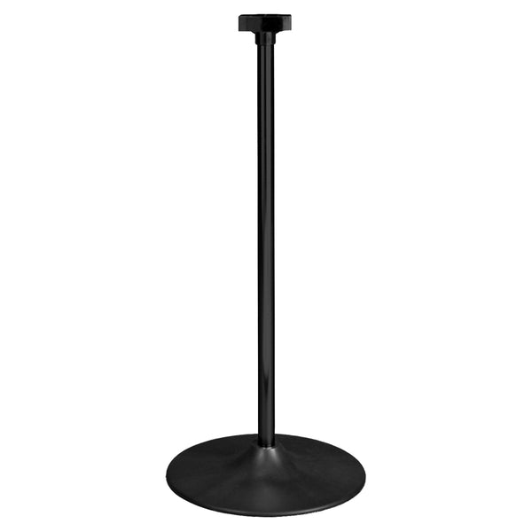 Medium-Duty 12" Diameter Plastic Countertop Base with Display Tube (Black)