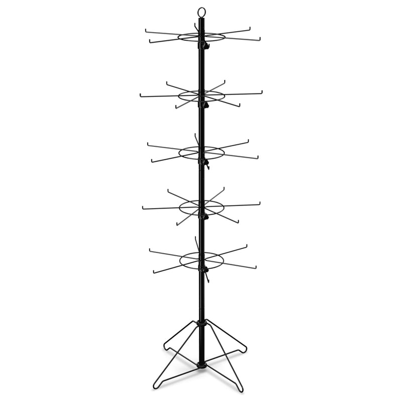 30-Hook Floor Display for Merchandise up to 5" Wide (Wire Base)