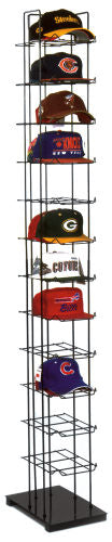 12-Shelf CapTower Floor Display for Baseball Hats
