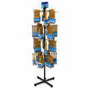 24-Hook Floor Display for Merchandise up to 5" Wide (Steel X-base)