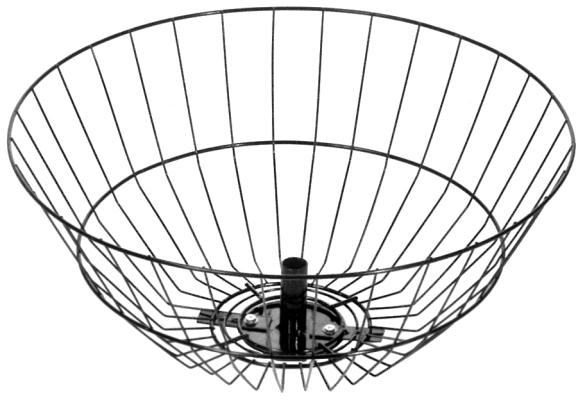 18" Diameter Spinner Basket (Black)