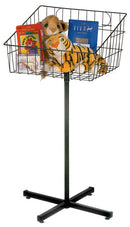 Single Basket On A Stand Floor Display