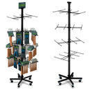 32-Hook Floor Display for Merchandise up to 6.25" Wide (5-Leg Caster Base)