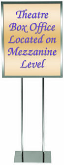 22" x 28" Poster Frame Bulletin Sign Stand (Chrome)