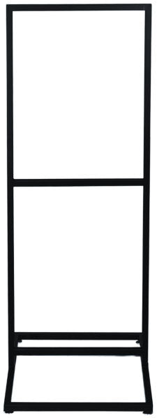 Double Vision Poster Display for Two 22" x 28" Sign Panels (Black)