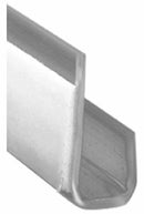 48" Long J-Channel Message Track for 1/4" Signs (Clear)