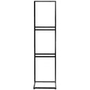 Bulletin Sign Stand with Three 22" x 28" Poster Frames (Black)