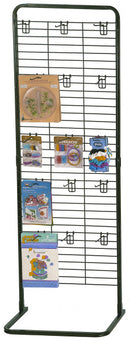 65"H x 22"W Customizable Wire Grid Panel Floor Display