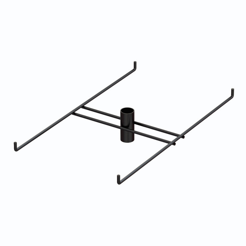 4-Hook Tier for Packages up to 7.125" Wide (Black)