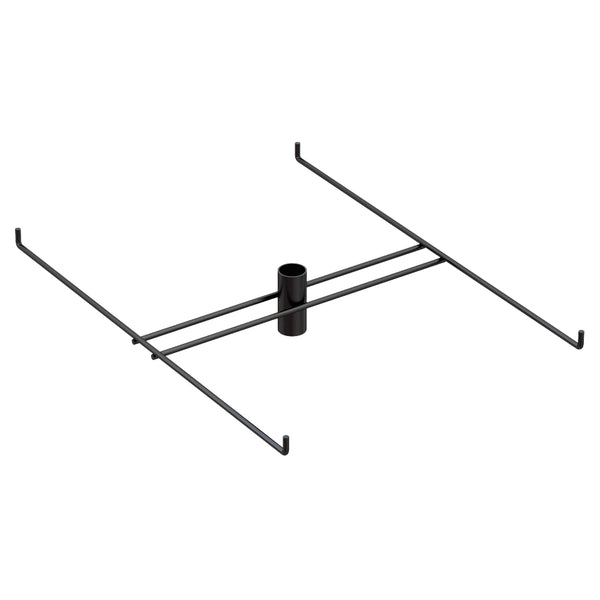 4-Hook Tier for Packages up to 10.25" Wide (Black)