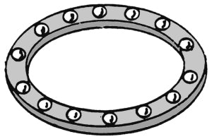 Thrust retainer for 1-1/4" diameter poles