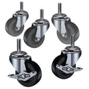5-Pack Heavy Duty Display Casters