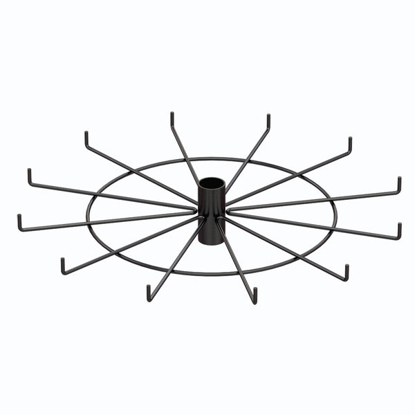 12-Hook Spoke Tier for Packages up to 2" Wide (Black)