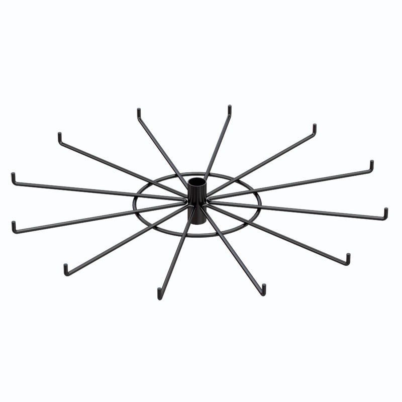 12-Hook Spoke Tier for Packages up to 2" Wide (Black)