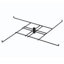 4-Hook Tier for Packages up to 16.5" Wide (Black)