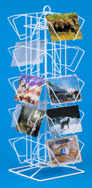 20-Pocket Countertop Postcard Rack (White)