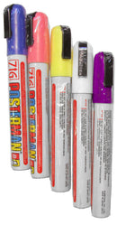 Rain Resistant Markers for BLACK Write-On/Wash-Off Markerboard Sign Panels (PACK OF 5)