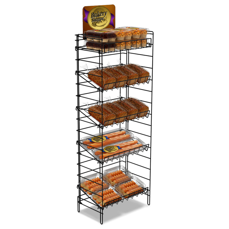 5 Shelf Fold-Up Floor Display (24" Wide)