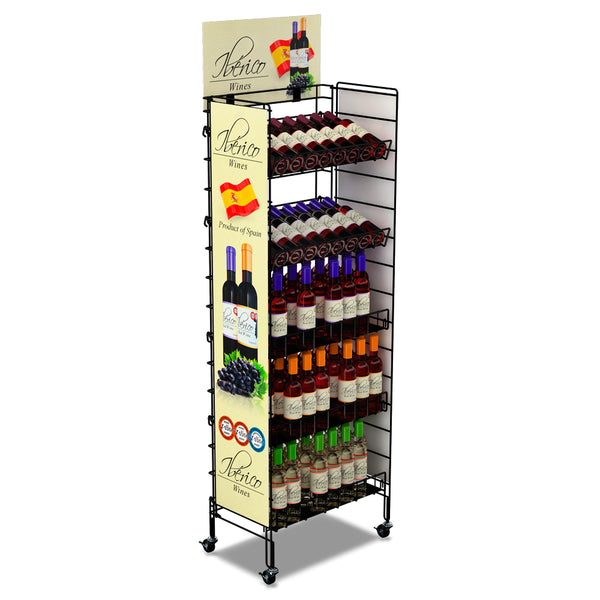 Brand-Building Fold-Up Floor Display (24" Wide) with Reinforced Shelves