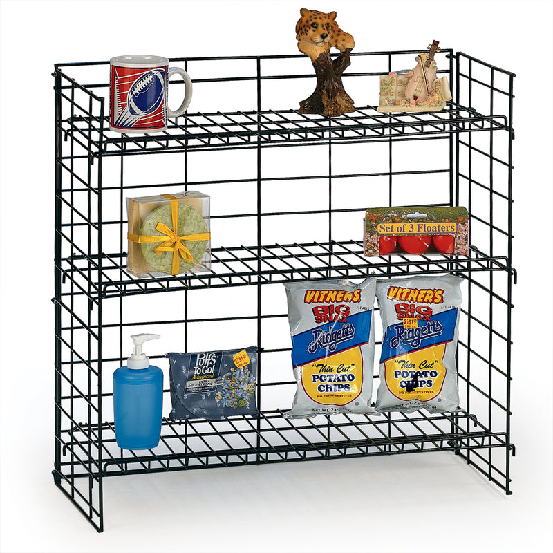 3 Shelf Fold-Up Countertop Display (24" Wide)