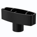 Plastic Header Card Holder for 0.75" Tubes (Black)