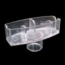 Plastic Header Card Holder for 0.75" Tubes (Clear)