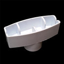 Plastic Header Card Holder for 1" Tubes (White)